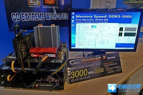 芝奇展出DDR4内存 频率为2133MHz起跳 