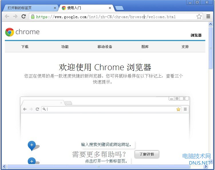 Chrome（Google浏览器）软件界面截图